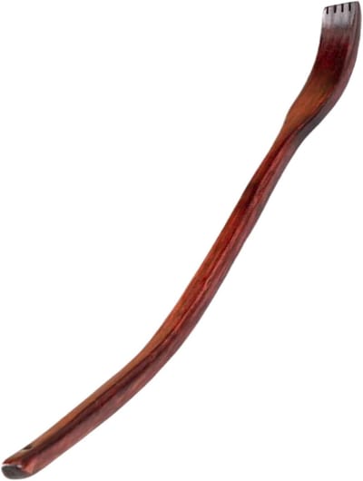 longziming - Rugkrabber - Bamboe - Rugmassage - Ergonomische grip - Verlengd gebogen handvat voor optimaal bereik - Glad gepolijst oppervlak, huidvriendelijk - Stevig massief hout, niet buigzaam