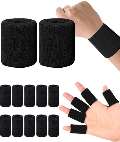 Dailygoods- Armbanden Zweetabsorberend - Zweetband Pols - Zweetbanden - Vingerbeschermers - Outdoorsportarmbanden - Ademend Materiaal
