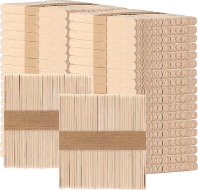 2000 houten craft en ijsstokjes van 4,5 inch - ideaal voor knutselen, DIY-projecten en schoolactiviteiten