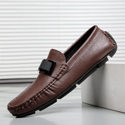 Luierschoenen Britse Casual Schoenen Echt Leer Herenschoenen plus Maat Herenschoenen 45 black
