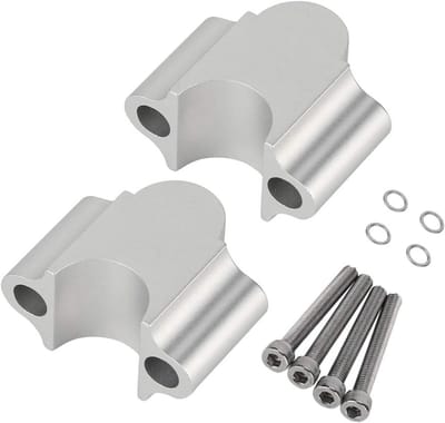 Stuurverhoging Motor - Stuur Riser - Motor Rijcomfort - Aluminiumlegering - 22 mm - Zwart