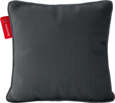 Auronic Warmtekussen - Knitted - 45x45 - Draadloos - Oplaadbaar - Elektrisch kussen - Infrarood - Grijs