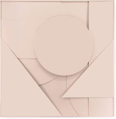Art for the Home Abstract 3D ornament 80x80cm roze