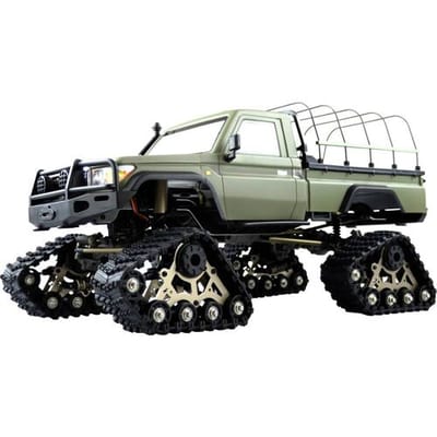 Amewi AMXRock RCX10PTS Scale Crawler Pick-Up mattgrün 1:10, RTR 1:10 Brushed RC auto Elektro Crawler RTR 2,4 GHz