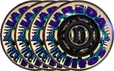 Labeda Wielen Voor Inlineskates - Ice Lites 72mm 82A - Clear Zwart - Set van 4 wielen