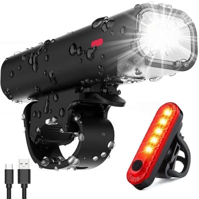 Fietsverlichting set - Voor & Achterlicht - LED Fietslamp - USB Oplaadbaar - Waterbestendig - Racefiets Lichtjes - Rheme