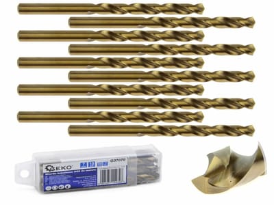 GEKO Metaalboor - HSS M35 - Cobalt 5% - 7 mm - Hoge thermische weerstand - 10 stuks