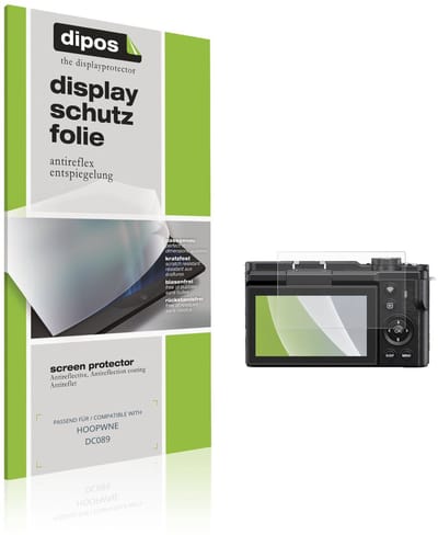 dipos – 4x Matte Beschermfolie geschikt voor HOOPWNE DC089 | Krasbestendige & antireflecterende Screenprotector Ultra-Thin