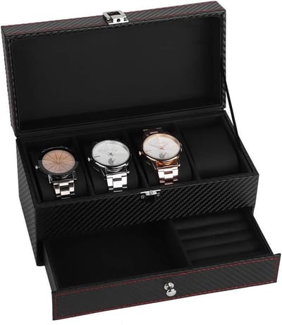 Dubbele Sieradenbox voor Horloges, Oorbellen, Ringen, Armbanden en Kettingen - Organiseer en Bewaar Jouw Sieraden Efficiënt