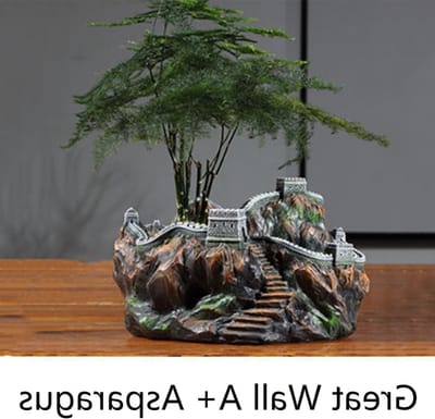 Oude Architectuur Ornament van de Grote Muur van China voor Bonsai Landscaping en Klassieke Decoratie in Huis en Kantoor