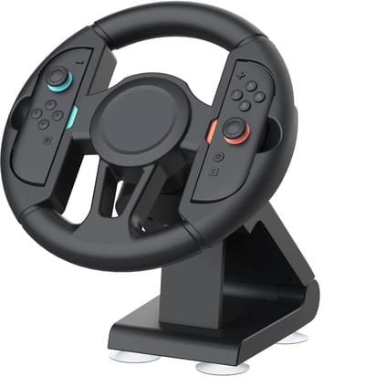 Turqero - Racing Stuurwiel voor Nintendo Switch, OLED & Switch 2 - 270° Rotatie - Met Zuignap
