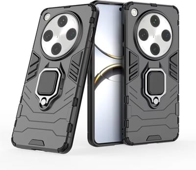 MobyDefend Hoesje - Geschikt voor Oppo Find X8 Pro - Dubbelgelaagde Pantsercase Met Standaard - Zwart
