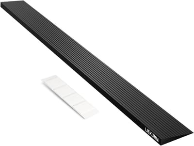 Rubberen Oprijplaat voor Rolstoel tot 650 kg - 900 x 80 x 15 mm - Drempelhelling - Geschikt voor Deuren en Opritten