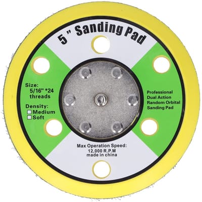 Allecto - 5 Inch Steunplaat - Orbitaal Schuurpad - Hoge kwaliteit - Klittenbandschijven - Voor schuurmachines - Geschikt voor auto en houtbewerking