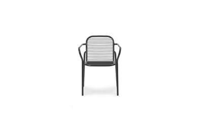 Normann Copenhagen Vig Garten Armleunstoel - zwart/zwart