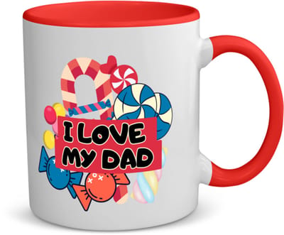 Akyol - papa cadeau - koffiemok - theemok - rood - Papa - vader - vader verjaardag - met opdruk - vader cadeau - vader cadeautjes - vaderdag cadeau - vader cadeautjes verjaardag - liefste papa - leuk kado om te geven - 350 ML inhoud