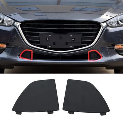 2 stuks Voorbumper Ondergrille Sleepoogafdekkingen Voor Mazda 3 2017-2018 B63B-50-101