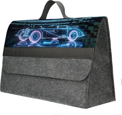 Bertoni - Tas - Auto-organizer - Kofferbak / organiser tas - 46x20cm - B-LUX Oldtimer motive