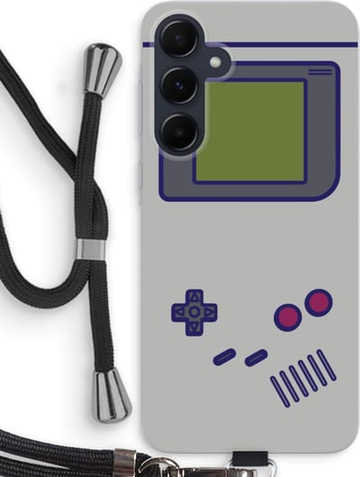Case Company® - Hoesje met koord geschikt voor Samsung Galaxy A55 hoesje met Koord - Game On - Telefoonhoesje met Zwart Koord - Bescherming aan alle Kanten en Over de Schermrand