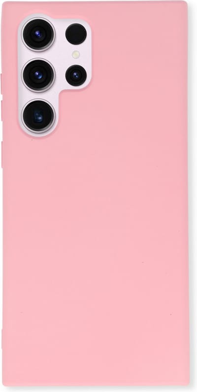 Casemania Hoes Geschikt voor Samsung Galaxy S23 Ultra - Roze - Extra Stevig Siliconen Back Cover