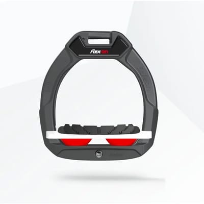 Veiligheidseisen voor paardrijden, Geplaatst Grip Antraciet/Wit/ Rood Kinderen Flex-On Safe-On