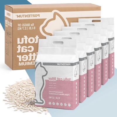 Kattenbakvulling Tofu - Plantaardige Korrels - Kattenbak Onderhoud - Geur Neutraliserend - 16.2 kg - Niet Van Toepassing