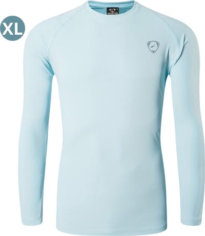 Nivard Rash Guard - Surf Shirt - Zwemkleding - UV Beschermende Kleding - Voor Zwemmen - Surfen - Duiken - Lichtblauw - Maat XL
