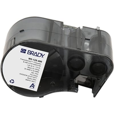 Brady M5-125-490 FreezerBondz polyester labels zwart op wit | 25,4 mm x 44,45 mm (origineel)