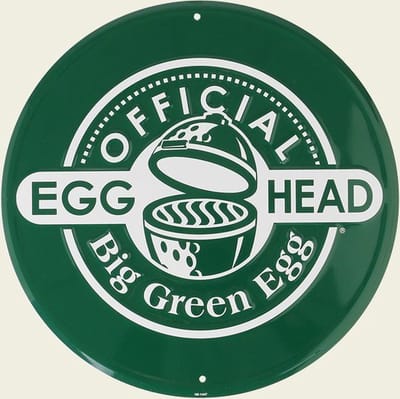 Green Egg Rond tekstbord 'Official EGGhead' Big | Groen