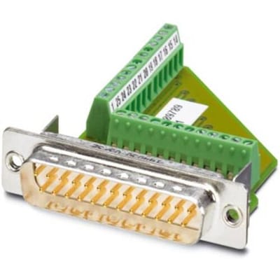 Phoenix Contact VS-25-ST-DSUB/25-MPT-0,5 1689789 D-sub male connector 180 ° Aantal polen: 25 Schroeven 10 stuk(s) Piece