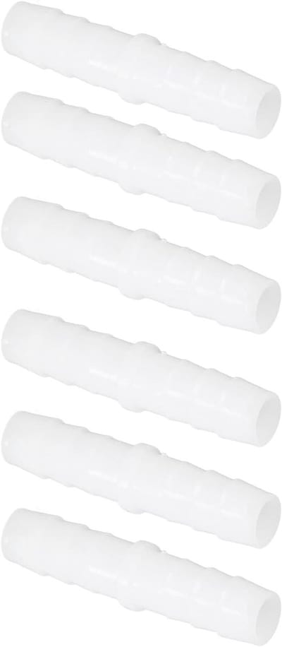 Plastic Slangconnectoren Set van 10 - Rechte Slangverbindingen voor 12mm Hoses, Barbed Splicers en Adapterverbindingen