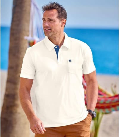 ATLAS FOR MEN - Set van 4 polo’s van katoen - Heren - Verkrijgbaar in grote maten - 3XL