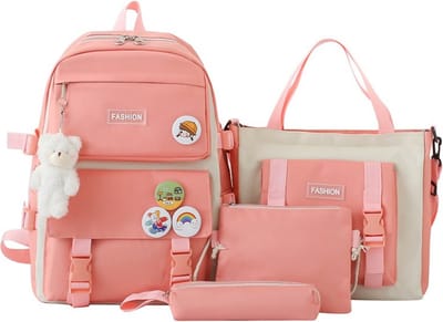 4-delige Waterdichte Schoolrugzak Set voor Kinderen & Tieners - Inclusief Lunchtas, Schoudertas & Etui - Stijlvol, boekentas voor zomer of school