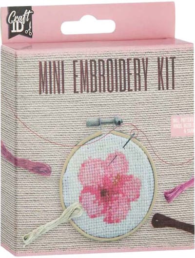Mini Borduurset Bloem - incl. Naald en Draad