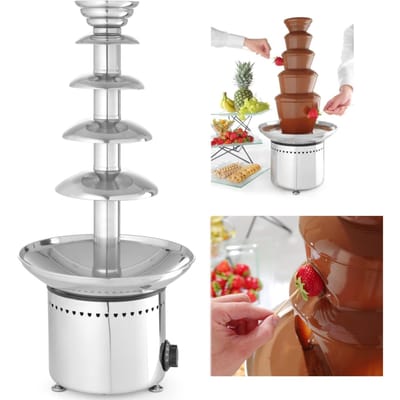 HENDI Chocoladefontein – 5 lagen – roestvrij staal – 230V/265W – Ø332x(H)709mm