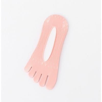 Orthopedische compressiekousen Dames teensokken Ultra laag uitgesneden voering met gel roze