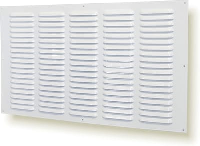 Ventilatierooster Metaal Wit Rechthoekig 50x30 cm - Ventilatie Rooster voor Ontluchting