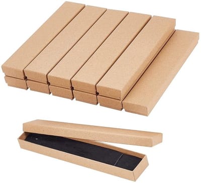 Dailygoody - Kartonnen Halskettingdozen - Sieradendoos - 12 Stuks