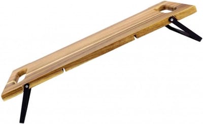 Houten Serveerplank - Charcuterie Board - Feestelijke Presentatie - Opvouwbare Poten - 62 x 20 cm - Houtkleur