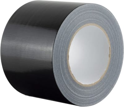 Dailygoods- Weefseltape 100 mm x 50 m - Zwarte Duct Tape - Waterdicht Plakband - Duurzaam Pantsertape - Extra Brede Tape - Supersterk voor Repareren
