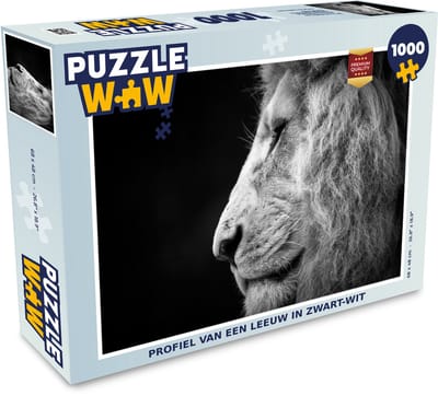 Puzzel Profiel - Leeuw - Portret - Legpuzzel - Puzzel 1000 stukjes volwassenen