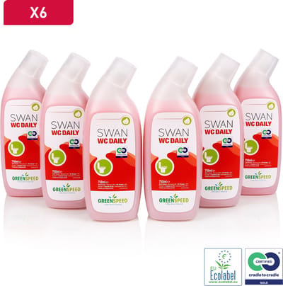 Greenspeed Swan WC Daily - WC-reiniger - voorkomt kalkaanslag - 6 x 750ml