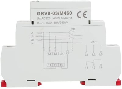 Dailygoody - Driefasige Monitoring Relay - Fasebewaking - Aanpasbare Voltage - Betrouwbaarheid - Elektrische Apparatuur - Beveiligingssysteem - Geschi