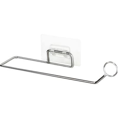Badkamer Keukenrolhouder Wandmontage Dispenser Zonder Boren Houder Roestvrij Staal voor Keuken white