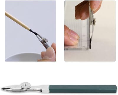 Lijn Maskeer Pen - Tekengereedschap - Artistiek Tekenen - Verstelbare Lijnlengte - Brede Mond - Metaal