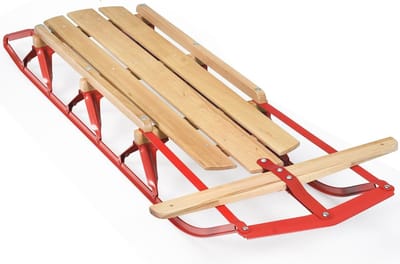 Houten Slee voor Kinderen en Volwassenen - Perfect voor Sneeuwpret en Avontuur