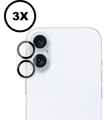 VOWLUX Camera Lens Protector voor iPhone 17 – Screenprotector Camera Lens 9H Gehard Glas – Full Cover – 3 Stuks – Extra Sterk, Krasbestendig, HD Helder – Beschermglas voor Cameralens