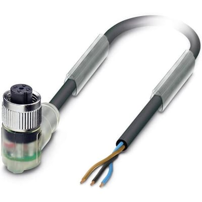 Phoenix Contact 1668263 Sensor/actuator connector, geassembleerd M12 Aantal polen (sensoren): 3 Bus, haaks 3.00 m 1 stuk(s)