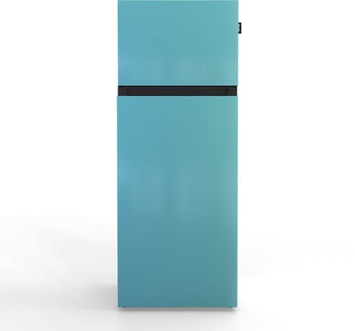 NUNKI MEDIUM-ASKY / Sky Blue Design Koel-vriescombinatie - 206L - E-label - Front in kleur
