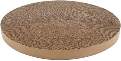 Ronde Krabpaal Vervangpads voor Actief Spelen, Krabpads van Karton, 35cm Diameter, 2.8cm Hoogte, Ideaal voor Katten en Krabben